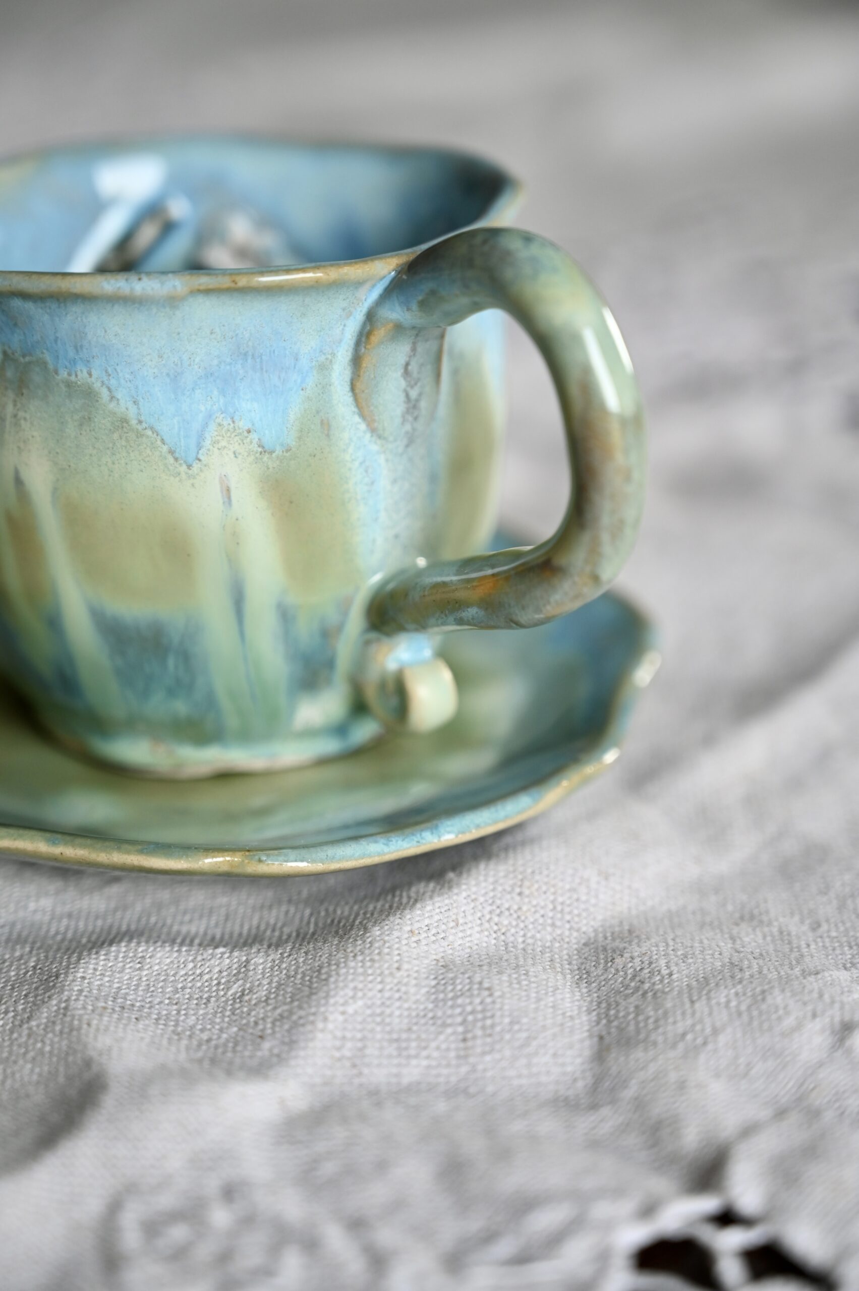 Filiżanka "Biały Szafirek" - obrazek 4