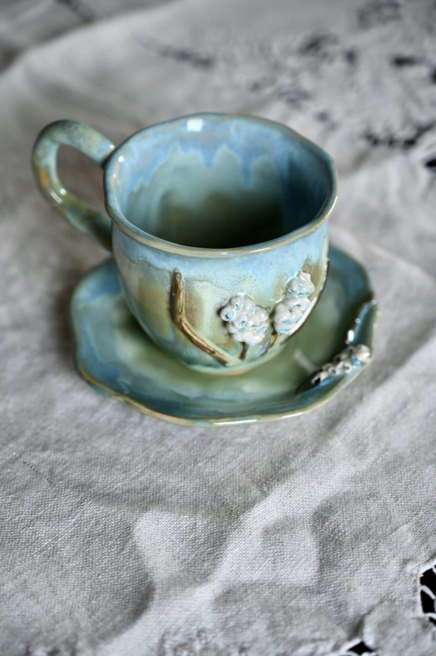 Filiżanka "Biały Szafirek" - obrazek 3