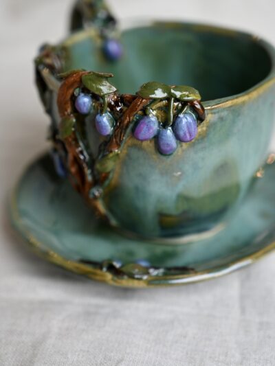 💜 Filiżanka „Kocham śliwki”